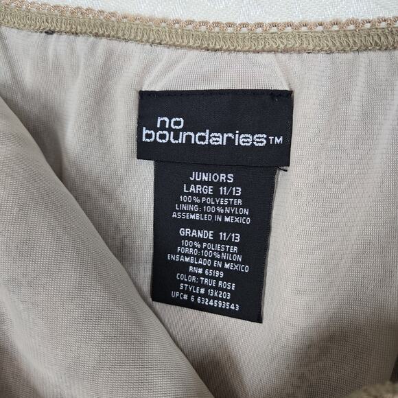 VTG No Boundaries Skirt sz L Multicolor Ditzy Floral Pull On Elastic Waist Boho - Picture 8 of 12